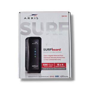 ARRIS SURFboard SB6183 DOCSIS 3.0 Cable Modem - 686 Mbps, Xfinity Cox Spectrum